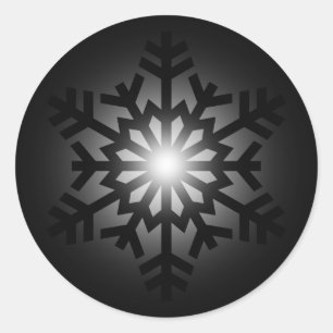 Adesivo Floco de neve preto do Twinkling