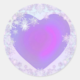 Adesivo Floco de neve roxo