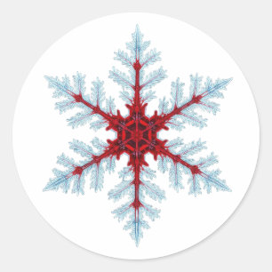 Adesivo Floco de neve - Vermelho de sangue