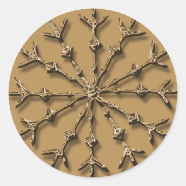 Adesivo Flocos de cartões de férias personalizáveis do Des (Frente)