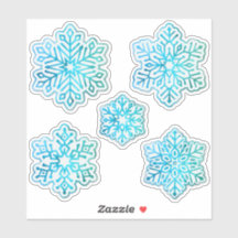 Flocos de neve Azul Legal iridescente