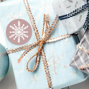 Adesivo Flocos de neve brancos, Rosa, cor-de-rosa