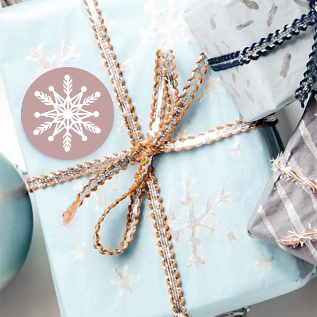 Adesivo Flocos de neve brancos, Rosa, cor-de-rosa (Criador carregado)