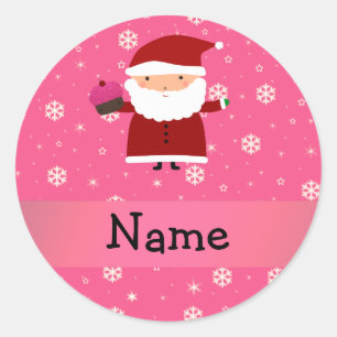 Adesivo Flocos de neve conhecidos personalizados do rosa