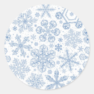 Adesivo Flocos de neve de cinza esbranquiçados