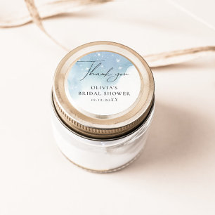 Adesivo Flocos de Neve de Inverno Azul 