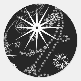 Adesivo Flocos de neve de inverno Frio de Natal Personaliz