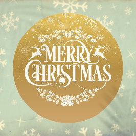 Adesivo Flocos de neve de Natal Dourado