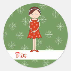 Adesivo Flocos de neve de Natal ilustrados