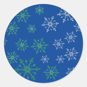 Adesivo Flocos de neve de Natal lindos à noite