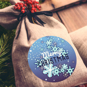 Adesivo Flocos de neve de Ornamentado branco de inverno em