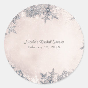 Adesivo Flocos de Neve do Inverno Branco Cremoso Elegante