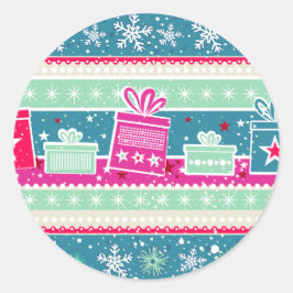 Adesivo Flocos de neve personalizados e presentes