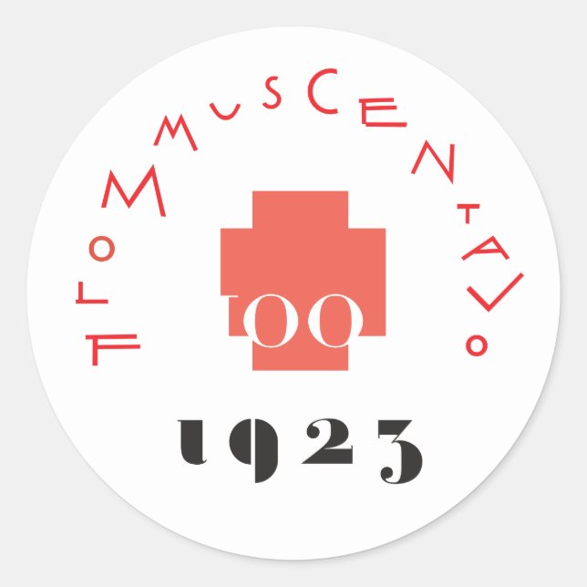 Adesivo FLOMMus CENTAVo 100º ANNIVERsario Sticker (Frente)