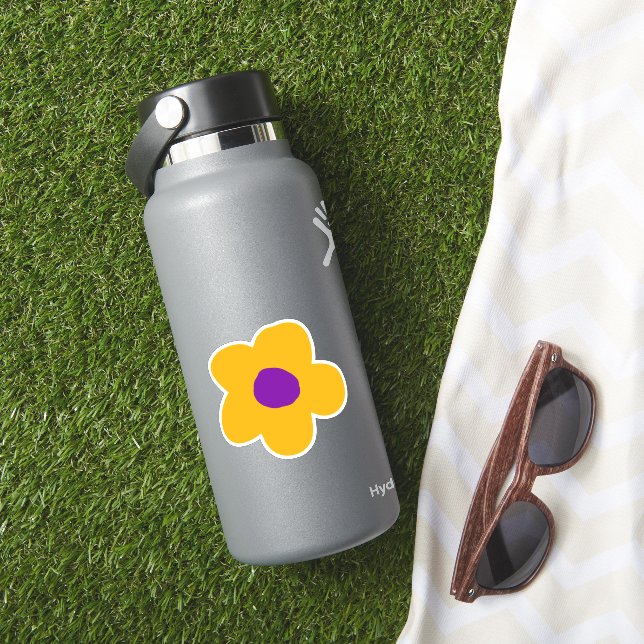 Adesivo Flor amarela e púrpura (HydroFlask Insitu)