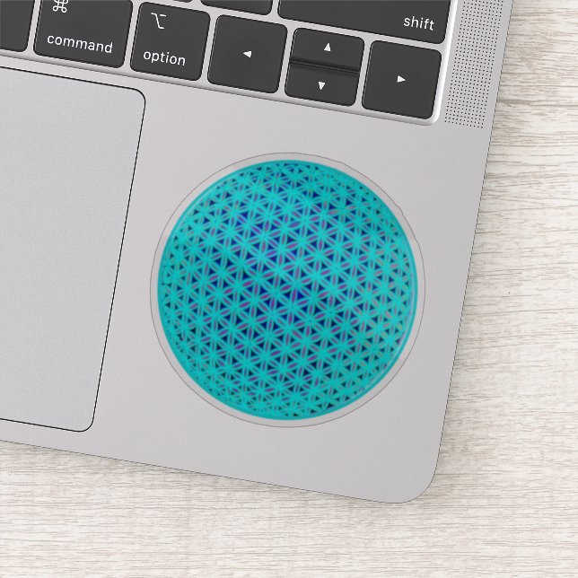 Adesivo Flor azul-de-chalé elegante (Detalhe)