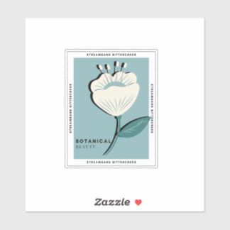 Adesivo Flor branca de amargura Streambank