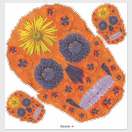 Adesivo Flor - Caveira 1