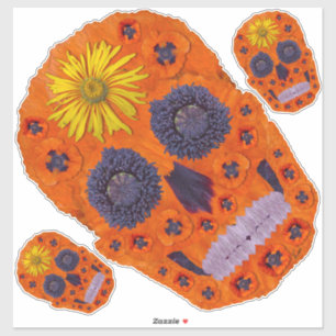 Adesivo Flor - Caveira 1