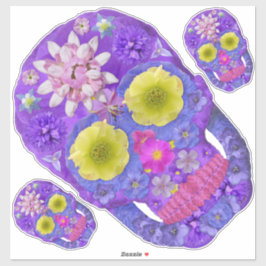 Adesivo Flor - Caveira 5