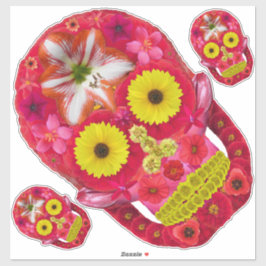 Adesivo Flor - Caveira 6