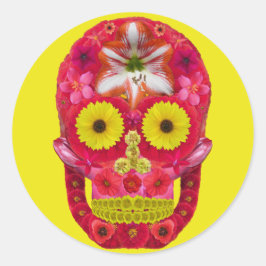 Adesivo Flor - Caveira 6