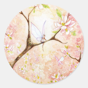 Adesivo Flor cor-de-rosa da vista