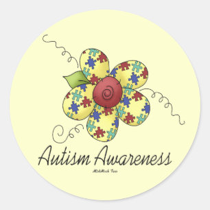 Adesivo Flor da consciência do autismo