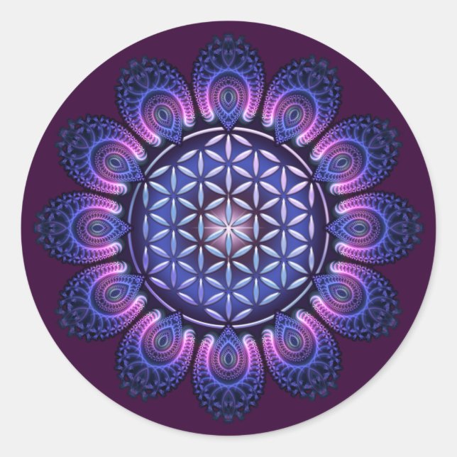 Adesivo FLOR DA VIDA / Blume des Lebens - Mandala II (Frente)