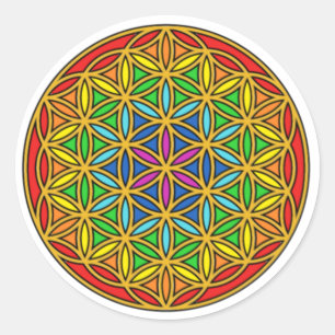 Adesivo Flor da vida Chakra1