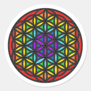 Adesivo Flor da vida Chakra2