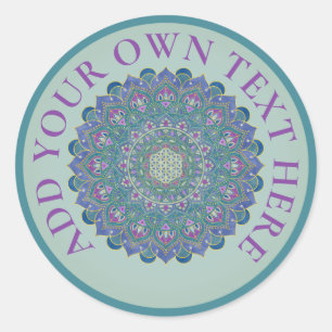 Adesivo Flor Da Vida - Estilo De Mandala Índia 1