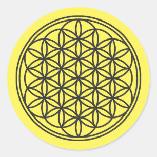 Adesivo FLOR DA VIDA - Símbolo de Geometria Sagrado 1