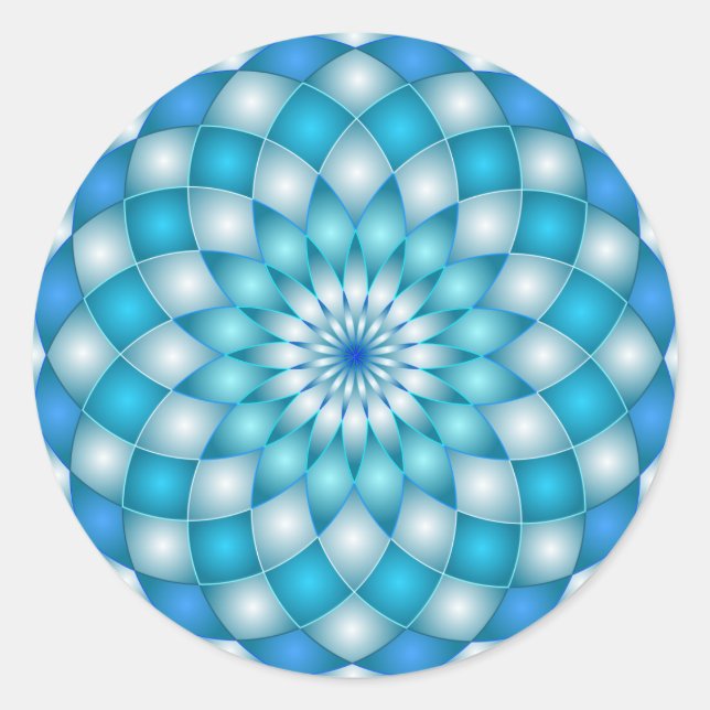 Adesivo Flor de abstrato de mandala (Frente)