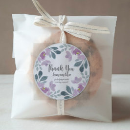 Adesivo Flor de Aquarela Cor-de-Água Rosa Rosa Muito Obrig