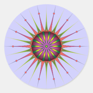 Adesivo Flor de Blacklight