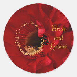 Adesivo Flor de Cactus Firelight Bride e Groom