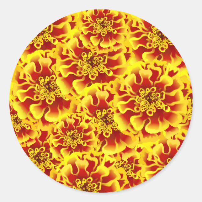 Adesivo Flor de Calêndula (Frente)