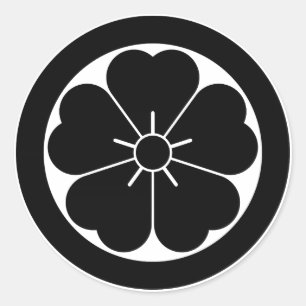 Adesivo Flor de cerejeira em círculo