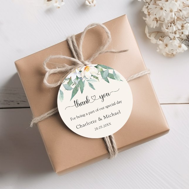 Adesivo Flor de eucalipto simples e elegante (Criador carregado)