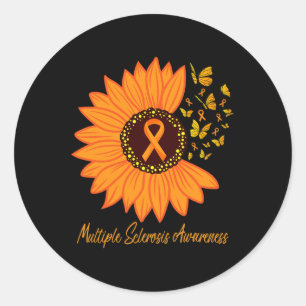 Adesivo Flor de Fita de Sensibilização para a Esclerose