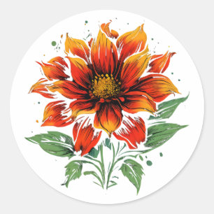 Adesivo Flor de incêndio Dahlia