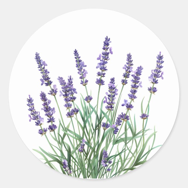 Adesivo Flor de Lavanda Belo Jardim Floral (Frente)