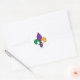 Adesivo Flor de lis roxa do carnaval do verde amarelo (Envelope)