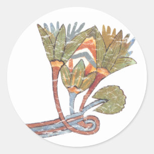 Adesivo Flor de Lotus antiga do egípcio