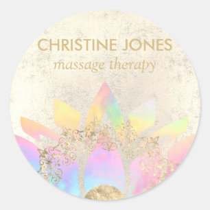 Adesivo flor de lótus colorida