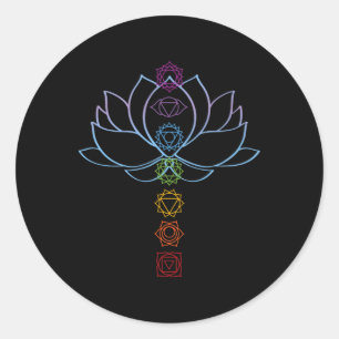 Adesivo Flor de Lótus Espiritual Zen Chakras Alinhados Yog