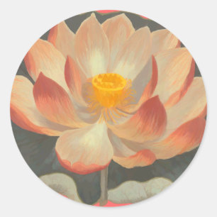 Adesivo Flor de Lotus, Lilypad, símbolo do budista do