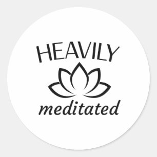 Adesivo Flor de Lótus Meditada Pesadamente Meditação Zen Y