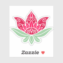 Adesivo Flor de Lotus Rosa